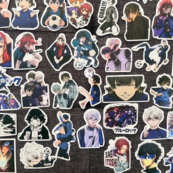 Blue Lock Anime Sticker Set 50 pcs Japanese Anime - Picture 2 of 5
